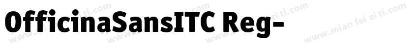 OfficinaSansITC Reg字体转换